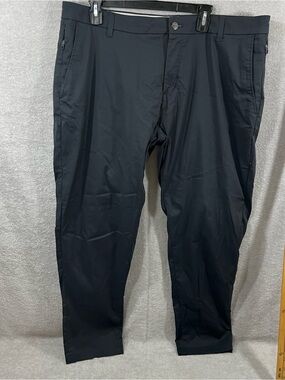 BIRDDOGS FLAT FRONT STRETCH PERFORMANCE GOLF PANTS 40 x 30 Charcoal Gray